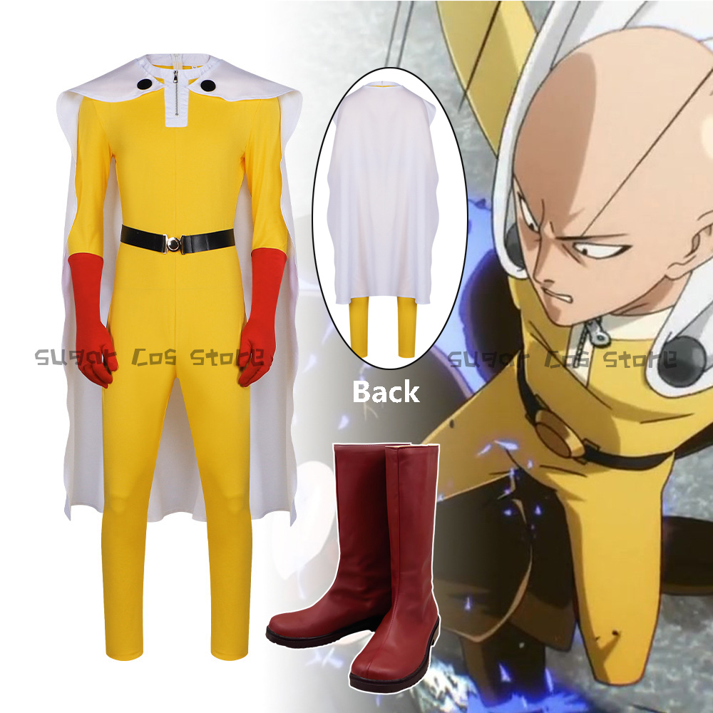 Anime Cosplay One Punch Man - Аниме One Punch-Man Сайтама Косплей Костюм