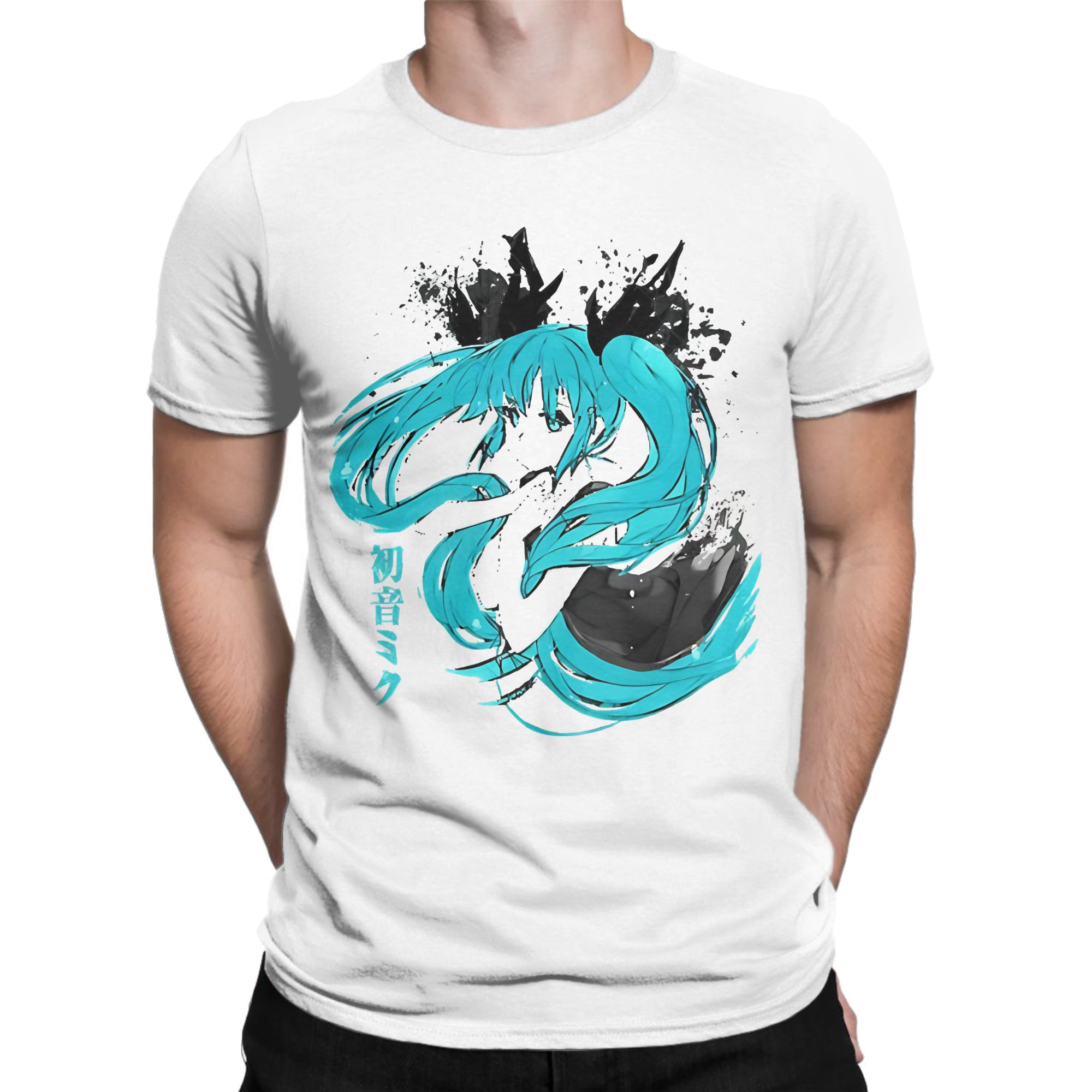 Anime Cosplay Ideas Female - Футболка Hatsune Miku для мужчин и