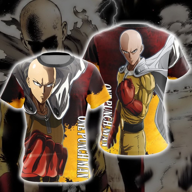 Anime Cosplay One Punch Man - Новая футболка унисекс 2026 года с
