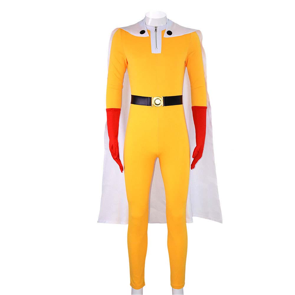 Anime Cosplay One Punch Man - Мужской костюм для косплея Сайтамы из
