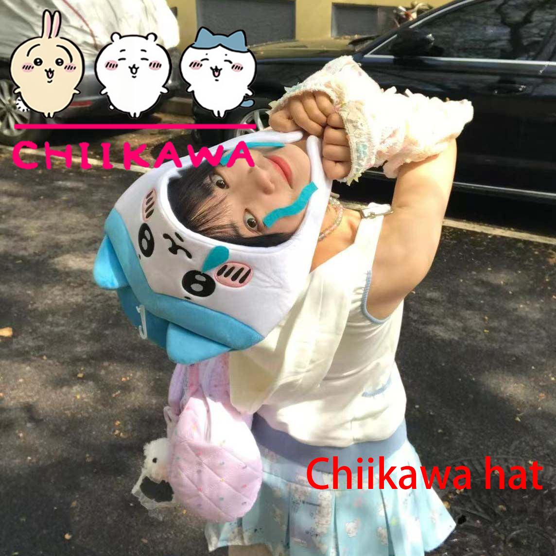 Шапка Chiikawa Hachiware Usagi – обзор и цена Anime Cosplay Girl Photo