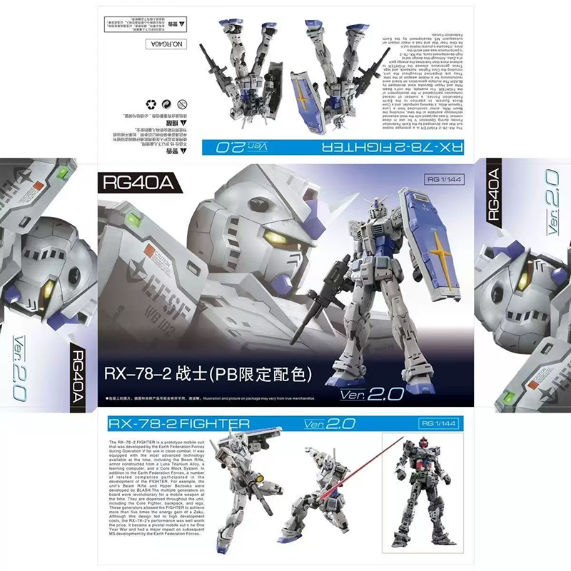RG 1/144 RX-78-2 2.0 G3 Ver. С – обзор и цена Bandai Gundam Rg
