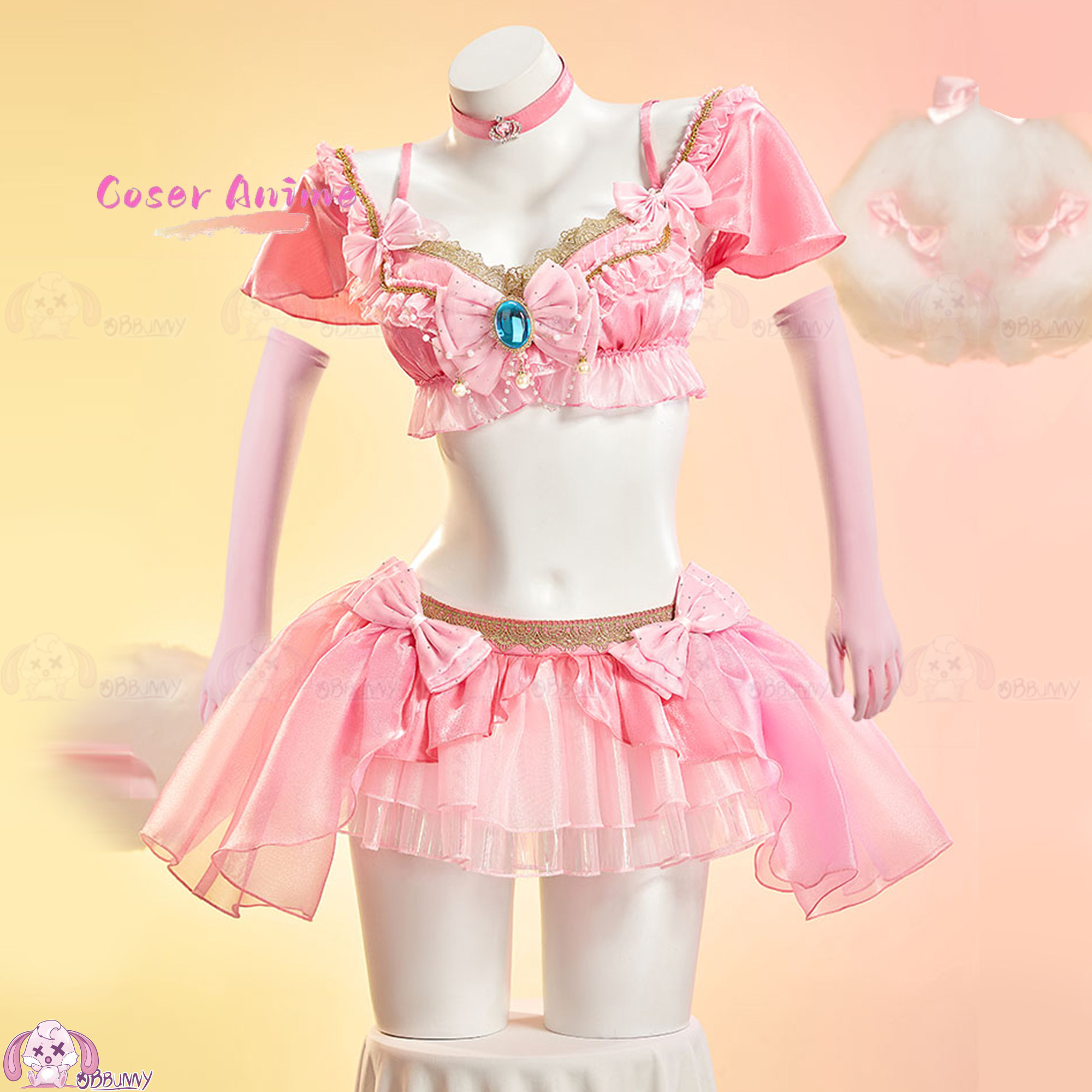 Комплект мини-юбки Sweet Peach – обзор и цена Anime Cosplay Dress