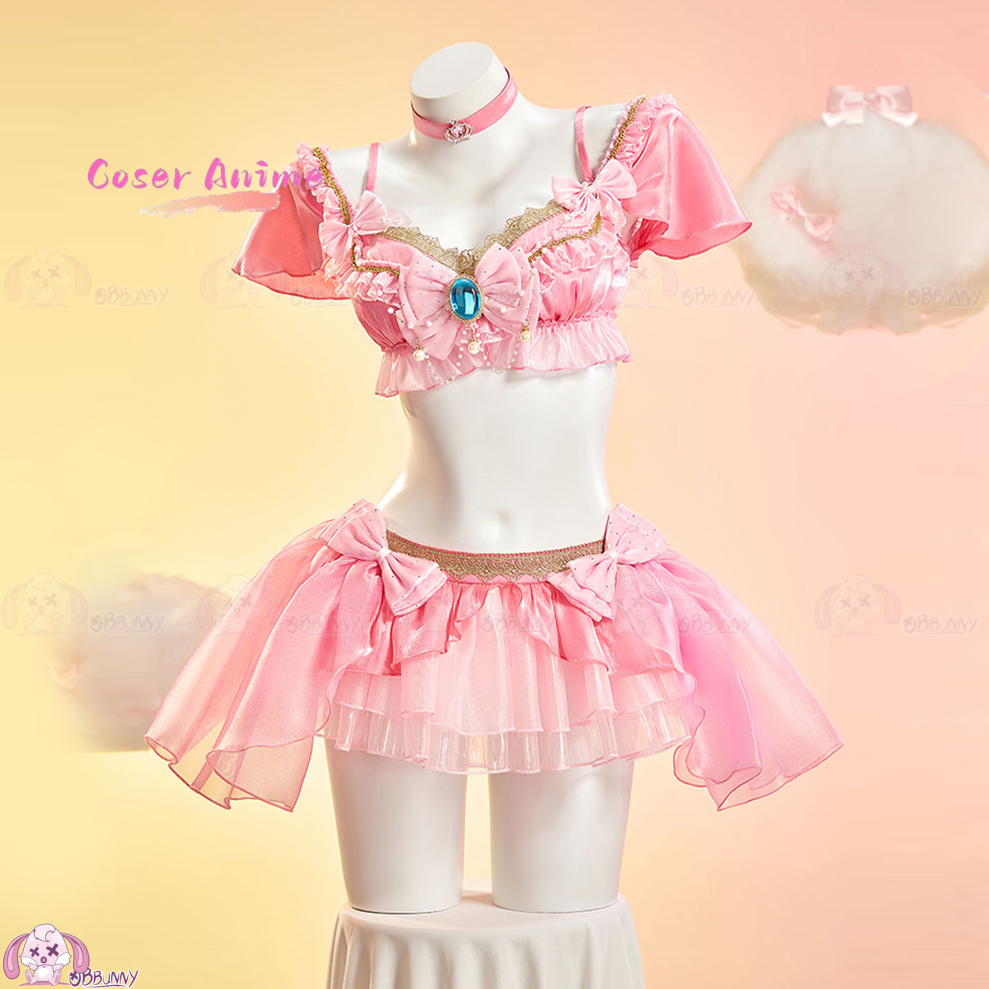 Комплект мини-юбки Sweet Peach – обзор и цена Anime Cosplay Dress